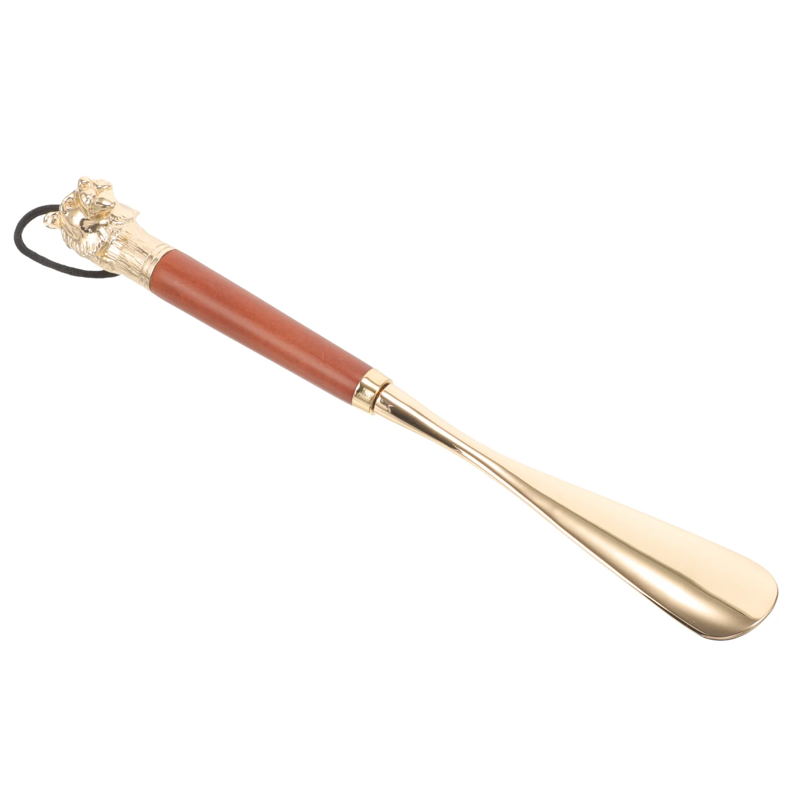 Long Shoe Horn for Adults Sturdy Alloy Beech Wood Extended Handle Shoe Lifting Helper for Seniors Pregnant Women Travel Use