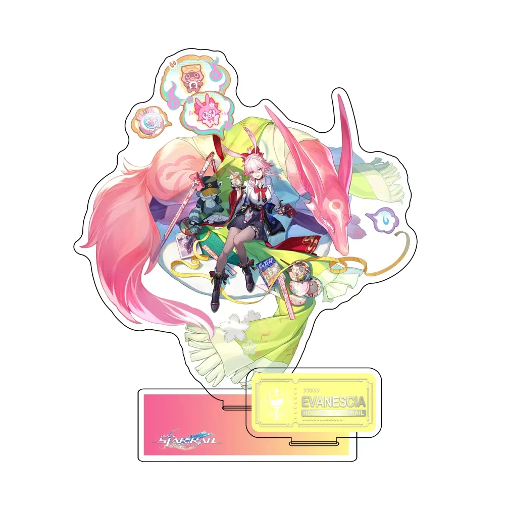 Figura de Hyacinthia Cifera del Juego Honkai: Star Rail, Anime Castorice Anaxagoras, Soporte Acrílico Decorativo para Escritorio, Letrero Decorativo, Regalo para Fans del Juego