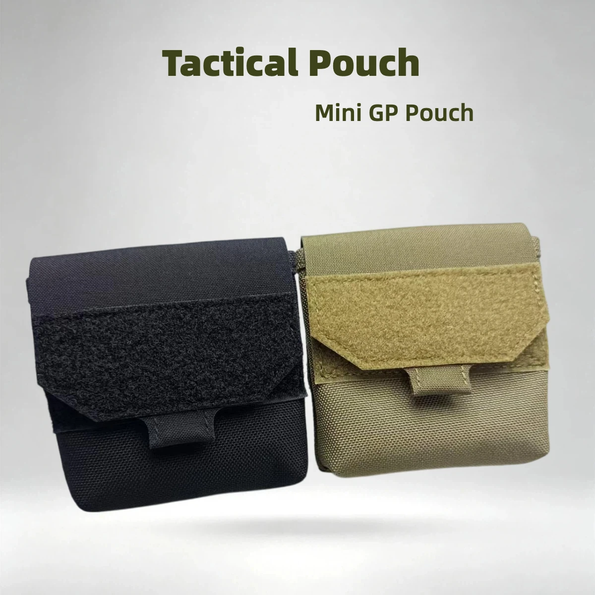 1000D Nylon Mini Micro GP Pouch Tactical Utility IFAK Pouch Hook Loop Panel Molle EDC Flashlight Earplug Hunting Gear