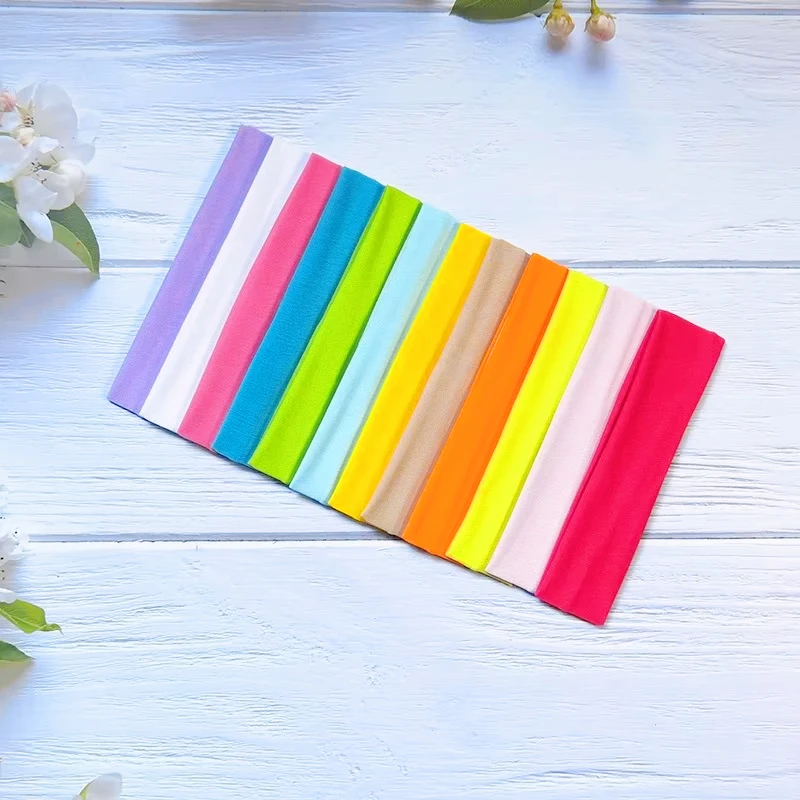 Elastic Hair Band Fashion Headbands Solid Color Knitted Sports Running Fitness Yoga Hair Bands Makeup Hair Accessories For Women image 4
