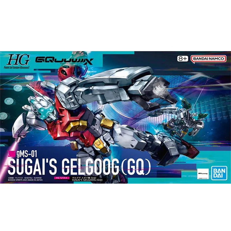 Bandai HG 1/144 SUGALS GELG00G (GQ) Gundam Anime Action Character Robot Assembly Model Speelgoed voor kinderen Gift Origineel