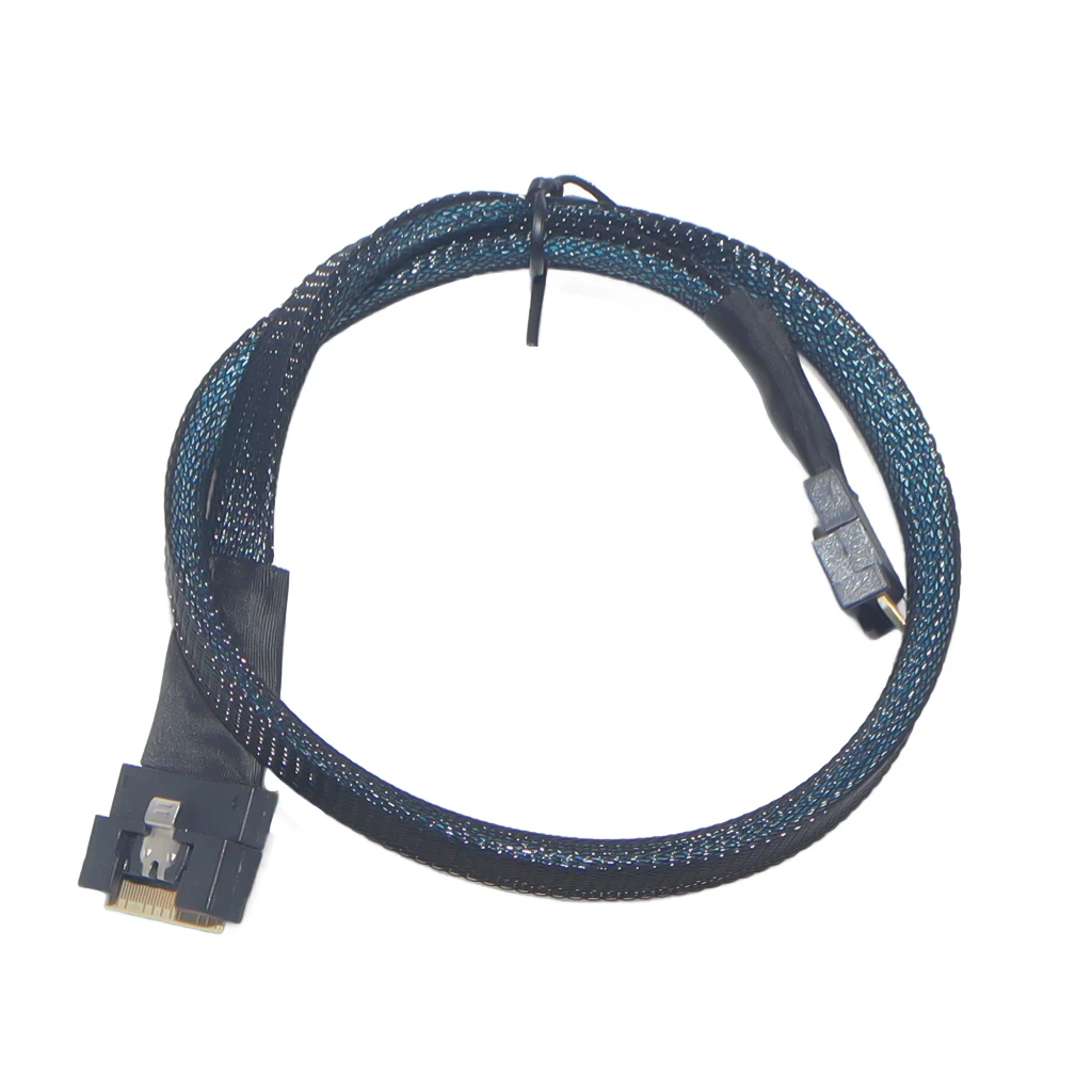 Anti Oblique Insertion SlimSAS SFF-8654 8i to SlimSAS 8i (SFF-8654) 8X 4.0 Cable for Server High-speed Connection Cable