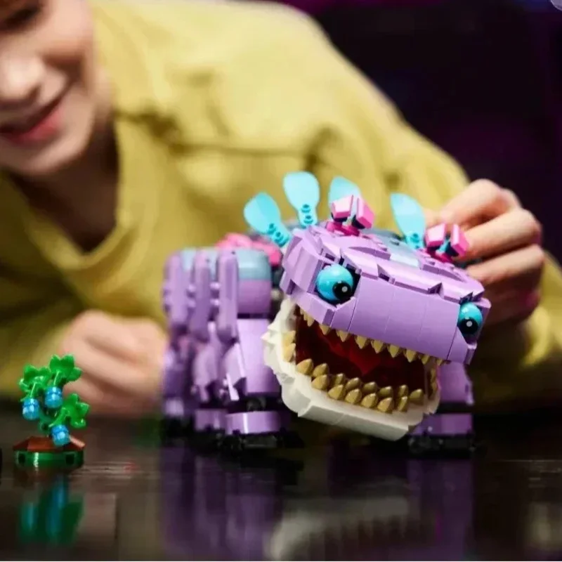 Blocos de construção estranhos roxos xiaolu quebra-cabeça montagem difícil brinquedos presentes de aniversário para meninos e meninas