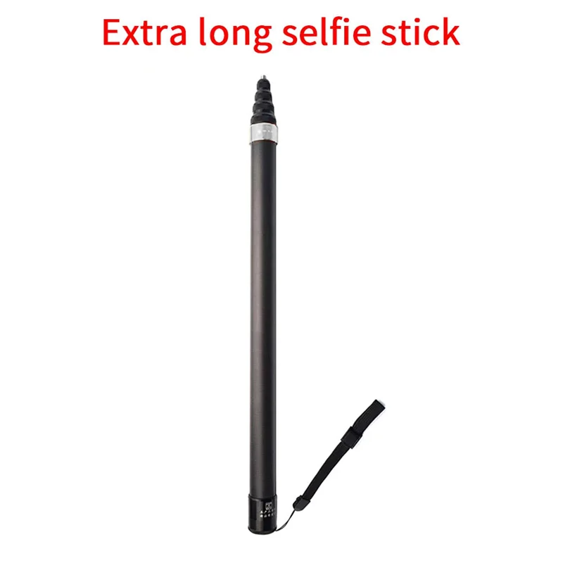 Extra langer unsichtbarer Selfie-Stick Kamera-Selfie-Stick für Insta360 X3 One X2/Rs/X/R/MAX Multifunktionale Panoramakamera Silber