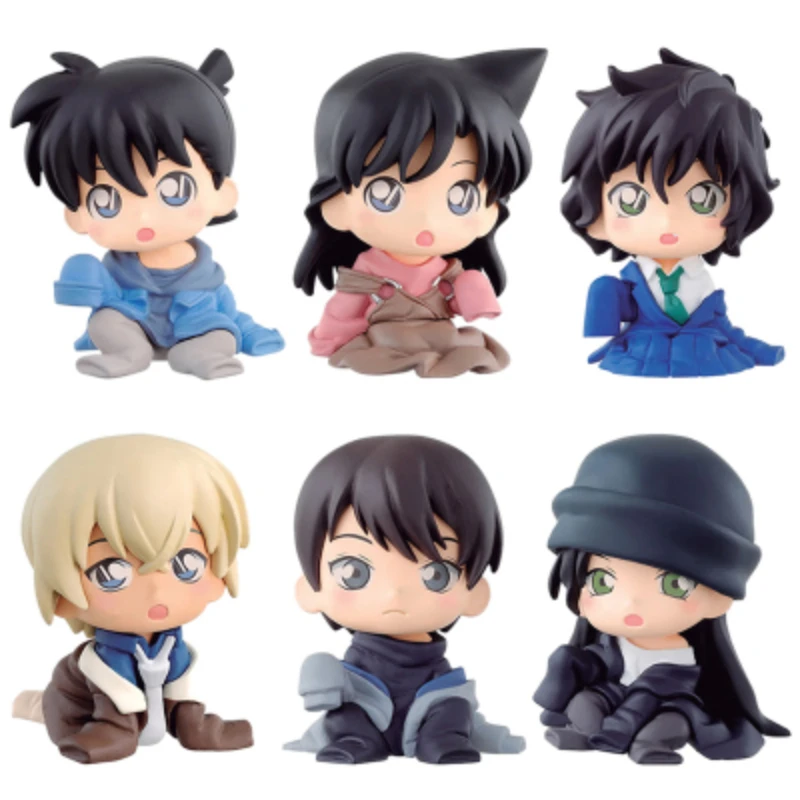 Capsule Toys Detective CoNan's Rachel Moore Reduce Sitting Posture Smaller Ornaments Model Pendant Ornaments Q-version Cute