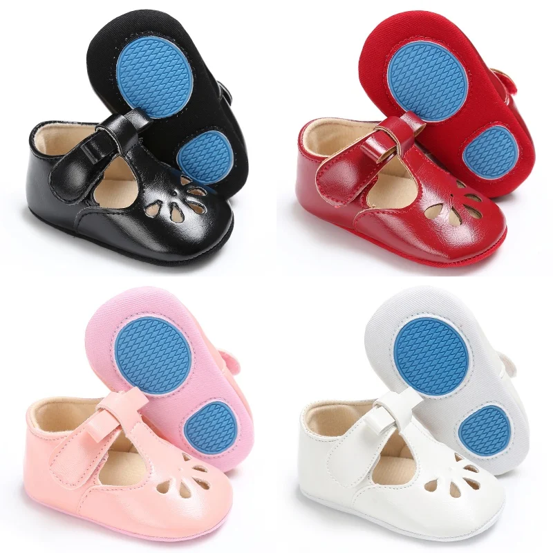 

Spring and Summer Multi-Color Hollow Baby Shoes 0-12 Months Anti Slip Learning Shoes Semi Rubber Sole Soft Sole Baby Shoes