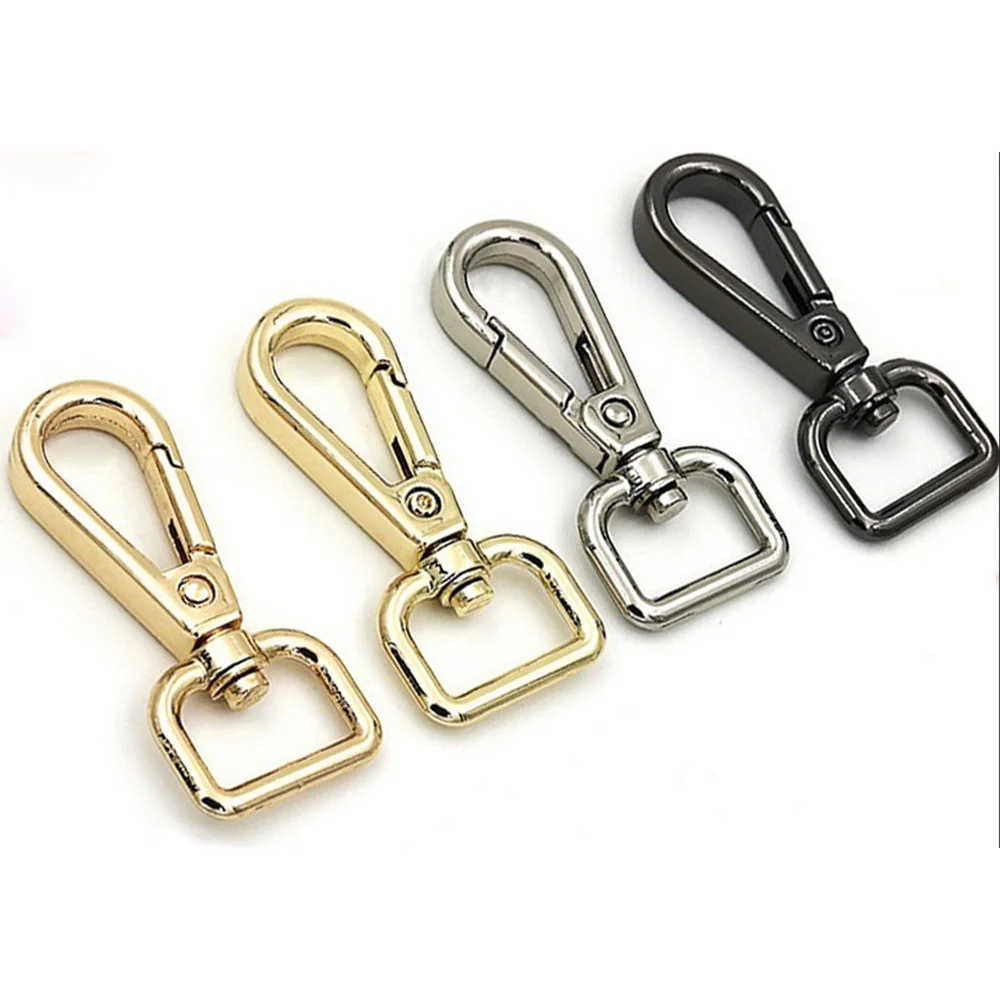 5/10/20Pcs/Set Metal Bags Strap Buckles Lobster Clasp Collar Carabiner Snap Hook DIY Keychain Bag Parts Accessories 19mm