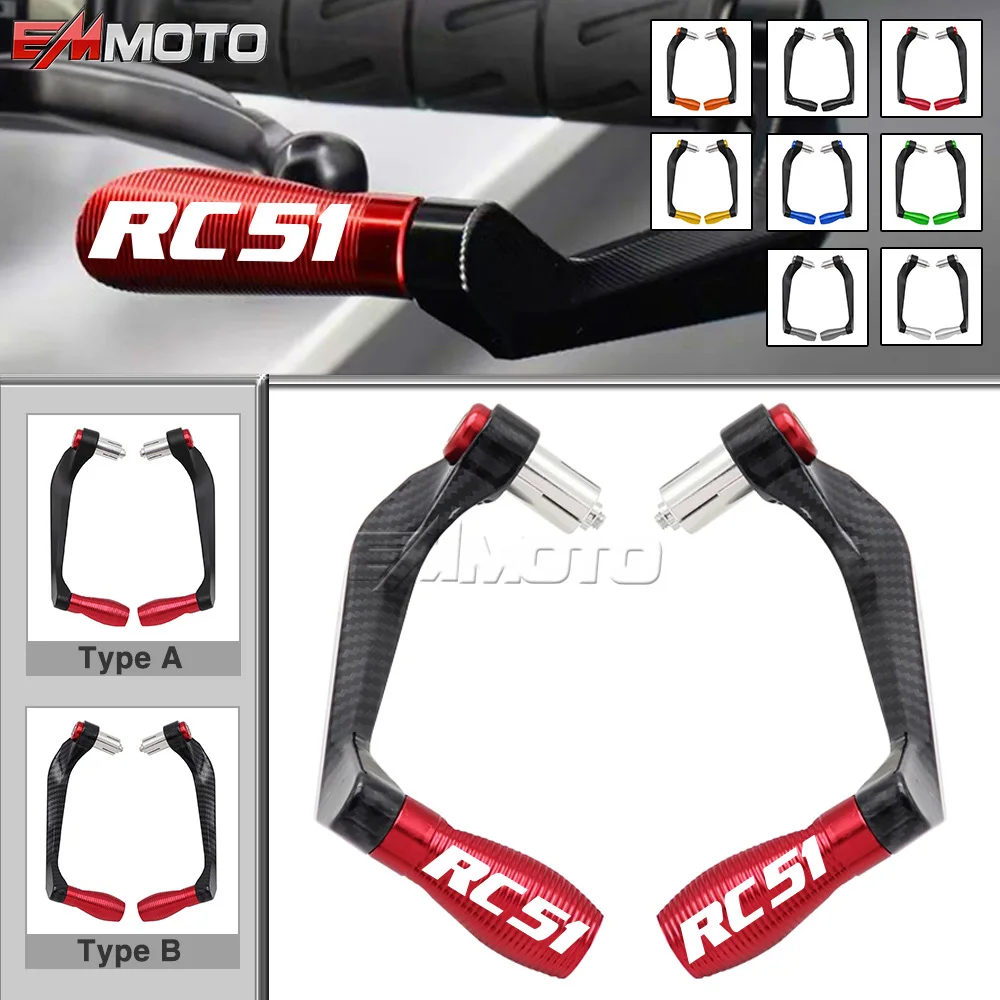 

For HONDA RC51 RC 51 Motorcycle Accessories CNC Aluminum 7/8" 22mm Handlebar Brake Clutch Levers Handle Bar Guard Protector