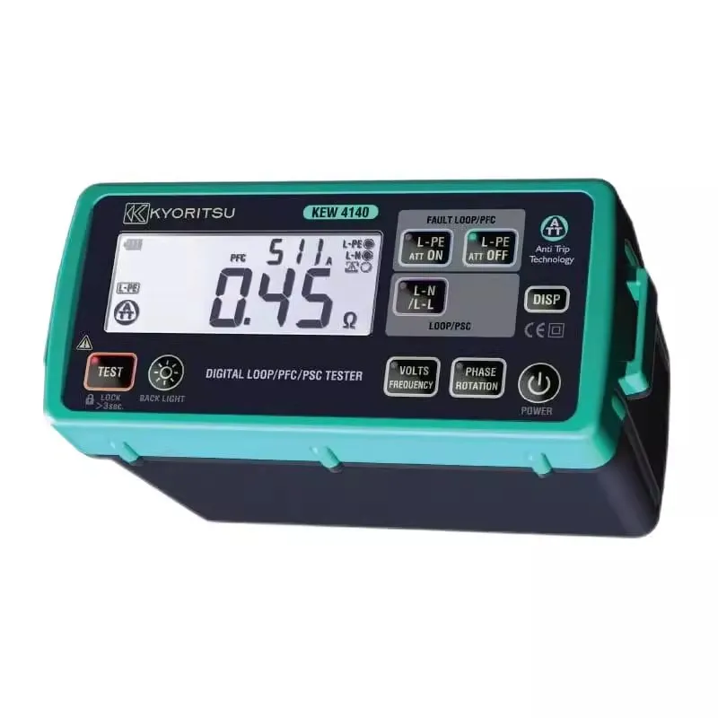 Fast arrival KYORITSU 4140 KEW 4140 Digital  Loop/PSC Tester Circuit Resistance Tester 20/200/2000 Ohms