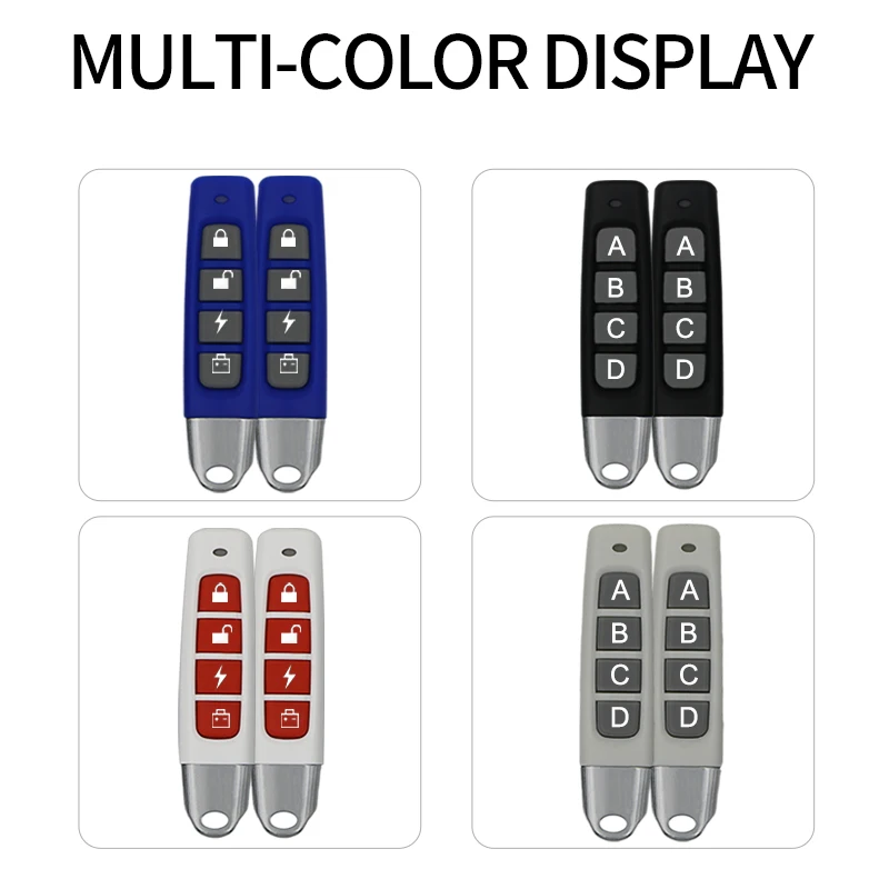 433MHZ Garage Door Opener Remote Control Duplicator Clone Cloning Code Car Key Universal Transmitter for Automatic Gates