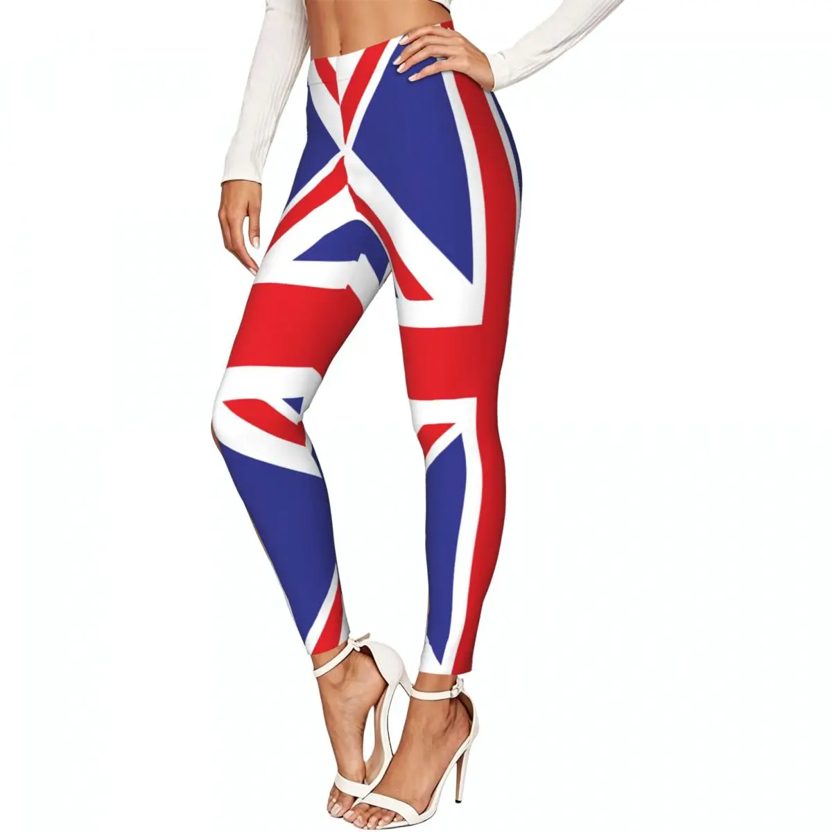 British Flag Women Stretchy Leggings High Elastic Comfortable Fitness Yoga Pants