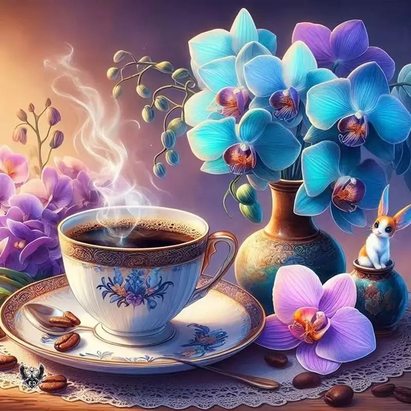 

CHENISTORY 5D Diamond Painting Coffee flowers New Arrival Diamond Embroidery Sale Cross Stitch Mosaic Kit DIY Hobby Home Decorat