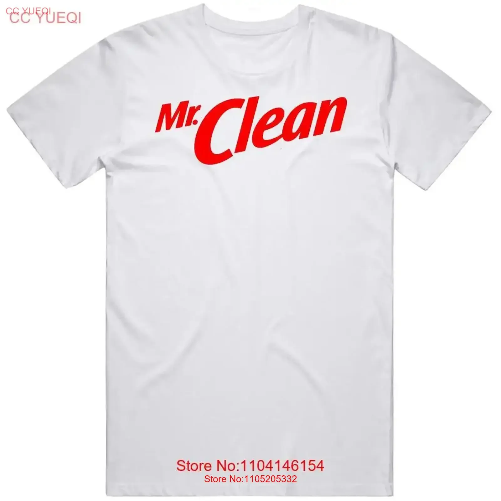 Mr Clean T Shirt Funny Halloween Costume v2 vintage Washed Unisex fashion Stylish Versatile graphic Slightly homme Stretched