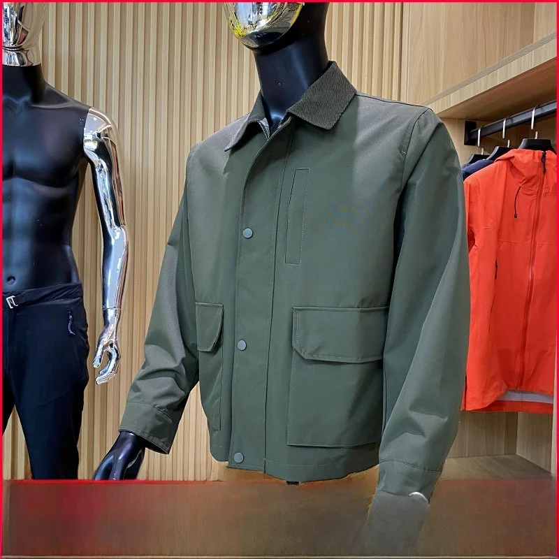 

Джинсовая одежда Waed Jaet, свободная рабочая одежда с воротником, молодежная модная весенне-осенняя линия, верхняя одежда для пар, американская верхняя одежда