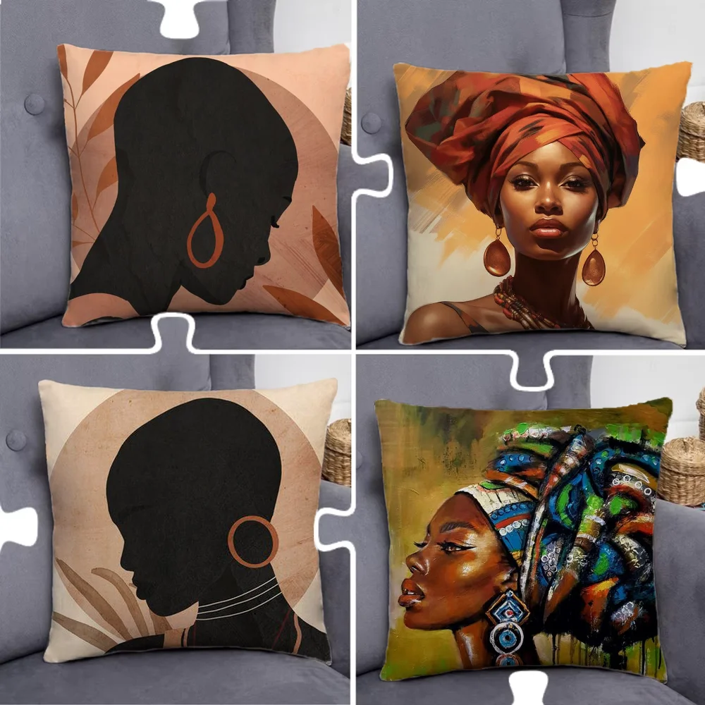 

Abstract African woman Pillow Case Pillowcase Home Sofa Cushions Car Cushions Pillowcover Office Pillowshell Pillow