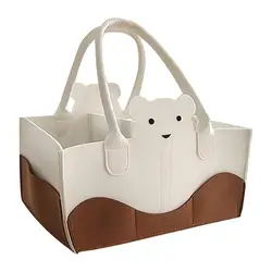 Borsa per pannolini per bambini Borsa per mummia multifunzione Borse per asilo nido portatili Articoli per neonati Organizzatore di pannolini in feltro