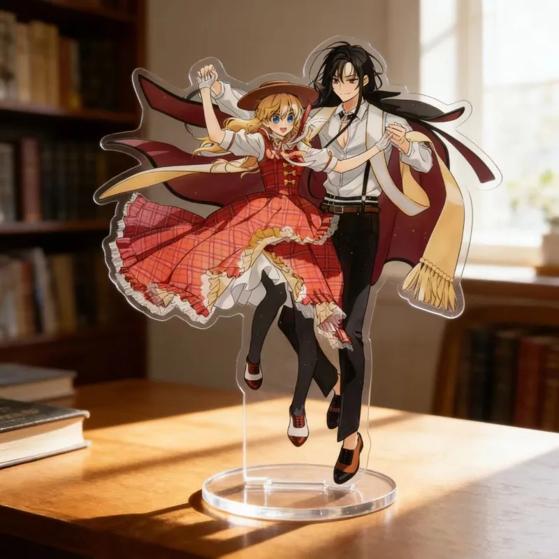 

3.93inch Anime Peripherals Athanasia Siya Figure Acrylic Stand Lucas Figurine Standing Plate Decoration Collection Toys Gifts