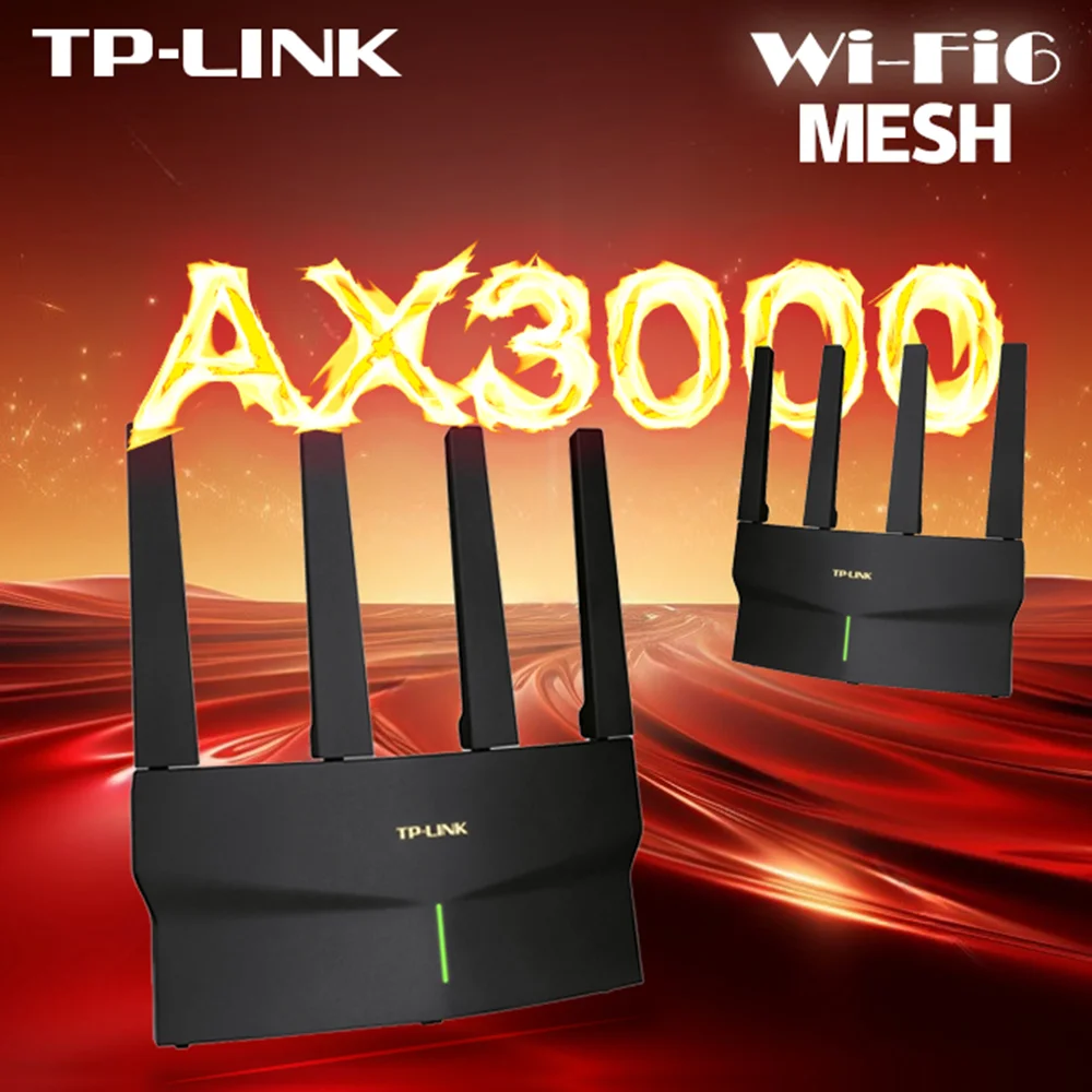 TP-LINK 기가비트 무선 라우터, 5G 메쉬 네트워킹 AP 핫스팟 와이파이 범위 확장기, 인터넷 WAN X 2 액세스 포인트, WIFI6 AX3000 