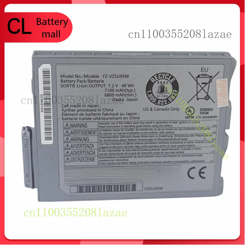 

Новая замена аккумулятора FZ-VZSU95W 49 Втч 7,2 В для Panasonic FZ-M1 TOUGHPAD