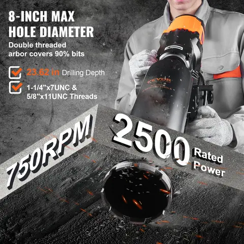 10 best sales कंक्रीट ड्रिल - №5