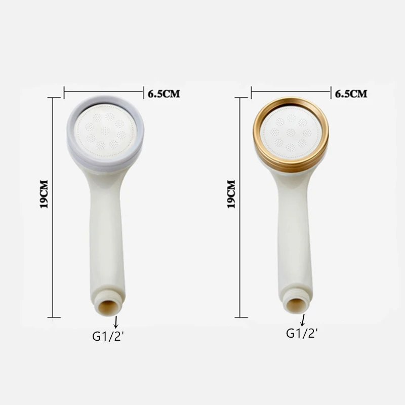DONYUMMYJO Pressurized Water Saving Shower Head ABS Plated Bathroom Hand Shower Water Booster Showerhead Bathroom