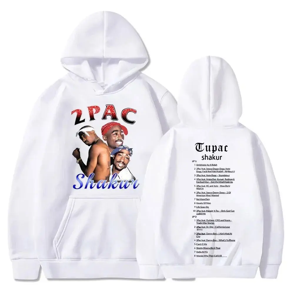 Sudaderas Con Capucha De Rapero Tupac 2pac Para Hombres Y Mujeres، Ropa De Calle De Hip Hop، Sueter Estampado ShakurFour Seasons