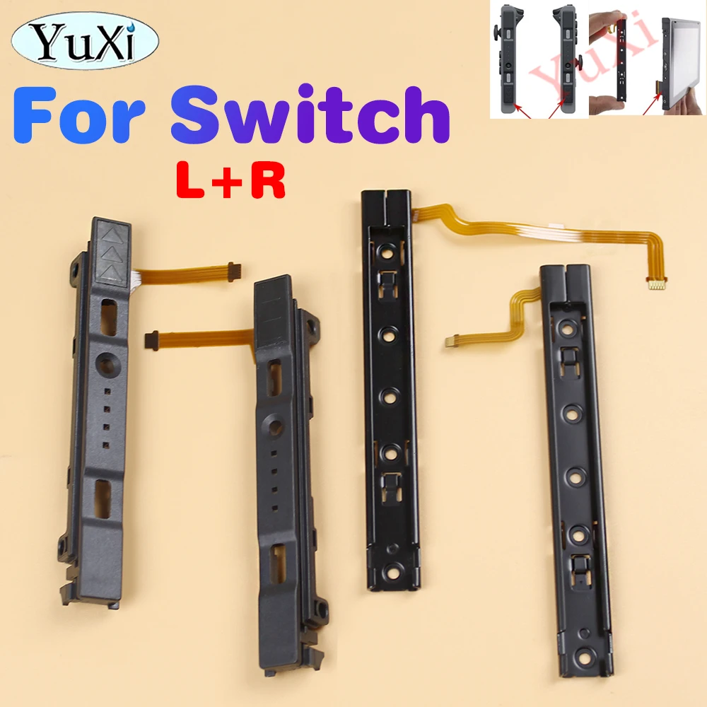 1Pc L R Slide Rail With Flex Cable Fix For Nintend Switch NS Joy-Con Controller Left Right Handle Hosts Slide Rail Repair Parts