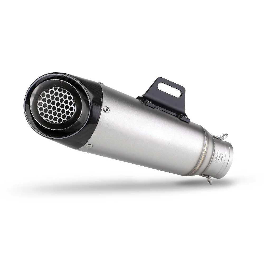 Motorcycle Exhaust Project Modify Universal 51mm Tail Pipe Muffler with DB Killer For C400X MT03 Z650 MT07 ZX4R ZT125 CBR125R R6