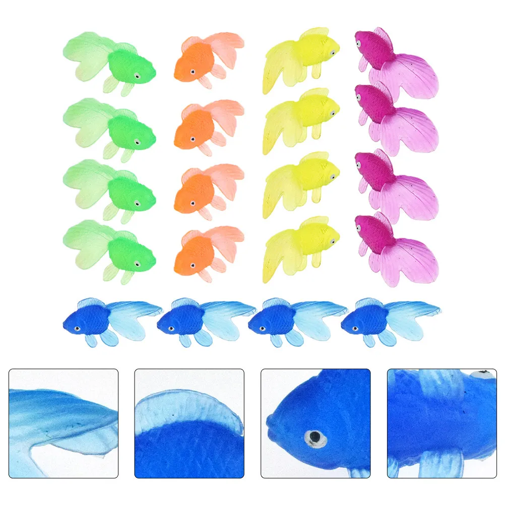 

20Pcs Simulation Miniature Lifelike Aquarium Decor Kid Education Cognitive Set Creative Fish Tank Ornament