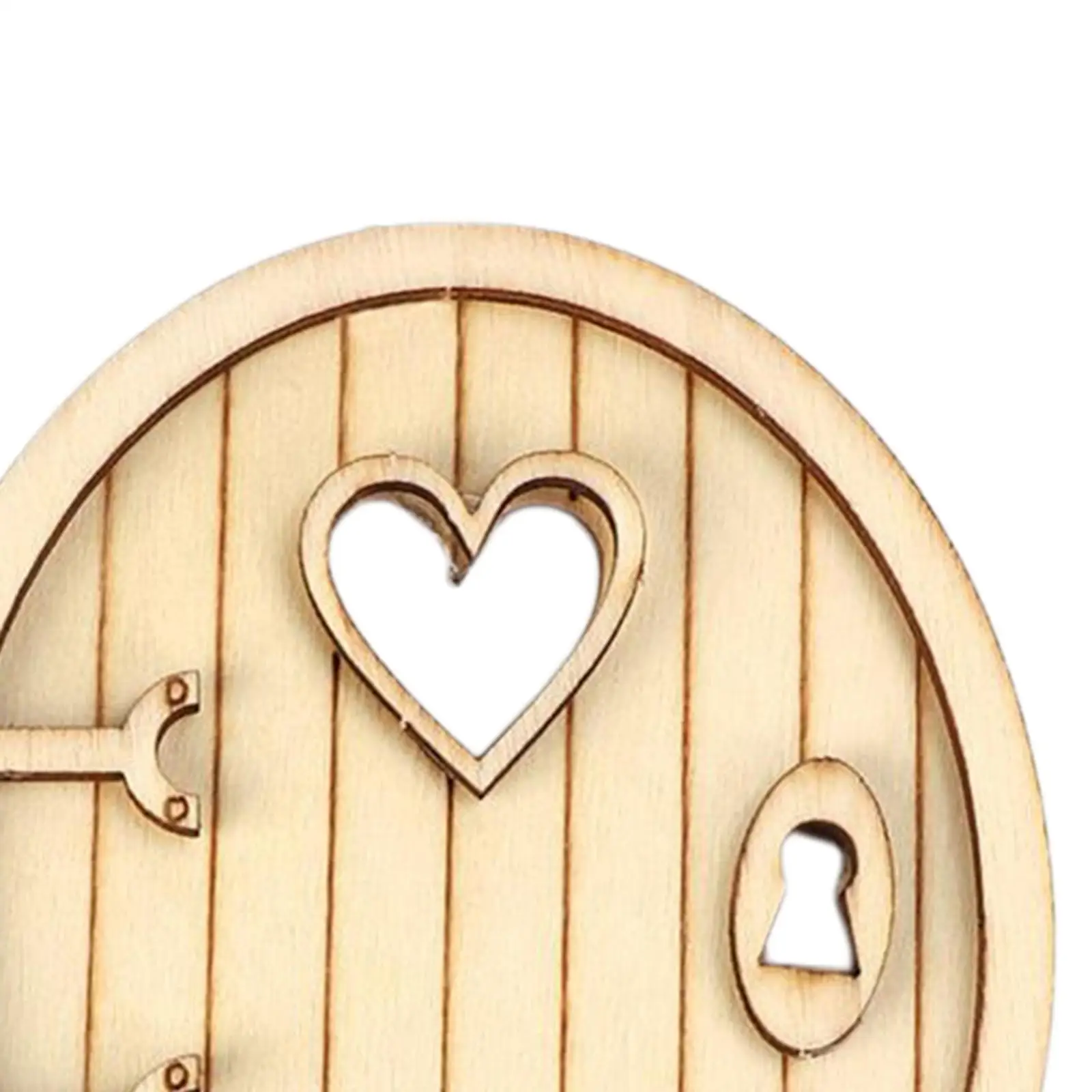 Wooden Fairy Elf Door Kit 3D Garden Miniature DIY Self Assembly Kids Birthday Gift Decor