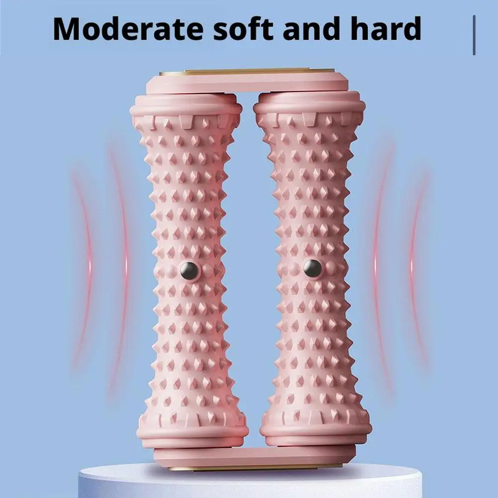 

Foot Massager Wheel Upgrade Double Row Foot Massager Muscle Exercises Relaxation Fitness Arch Roller Yoga Trainer B8O2