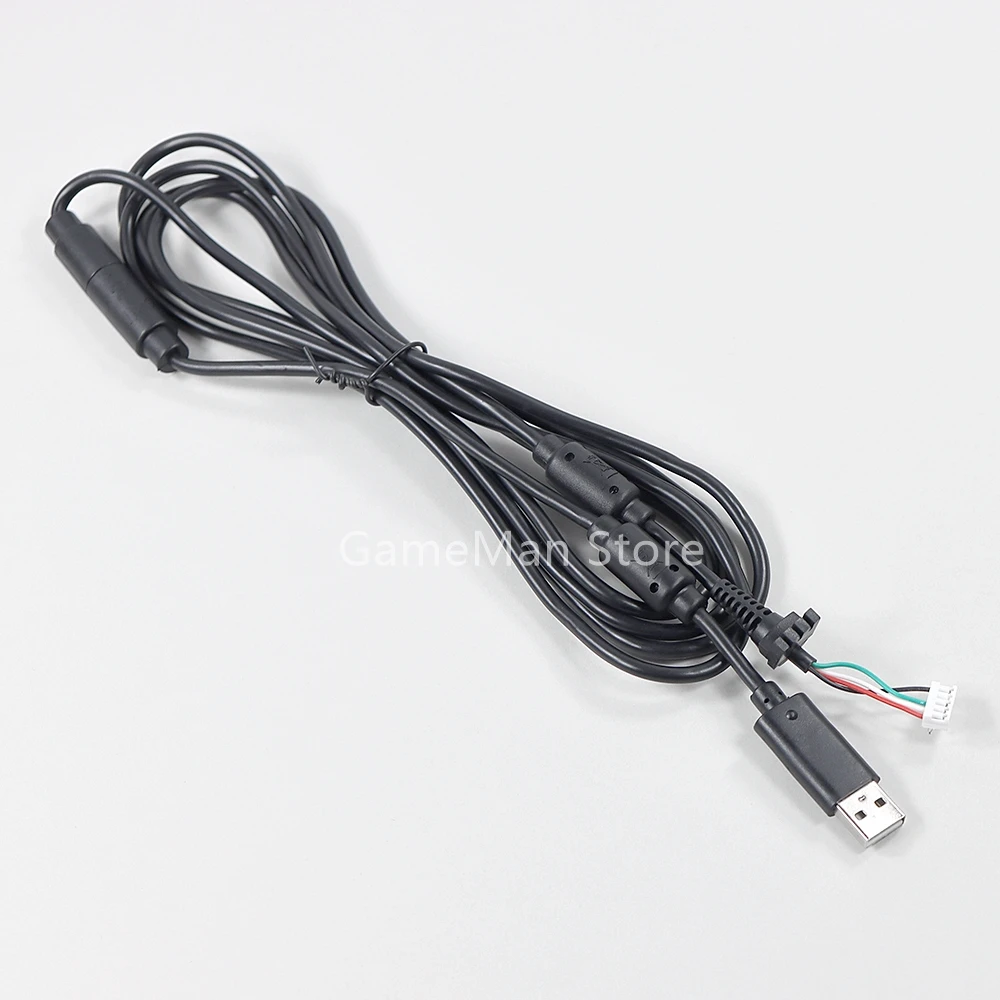 XBOX360 Xbox 360 유선 컨트롤러 연장 케이블 용 10 개/몫 검정색 4핀 확장 연결 케이블 라인 와이어 교체