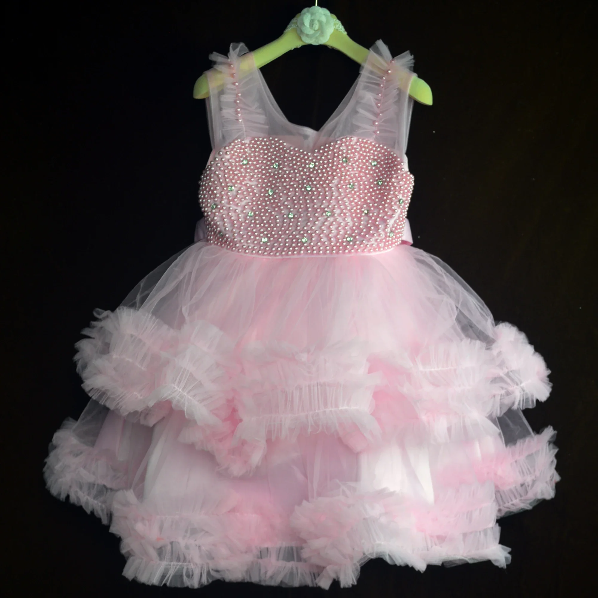 HandmadeTeens Kids Girl Sequined Tutu Dress Sleeveless Patchwork Party Frocks Infant Elegant Vestidos