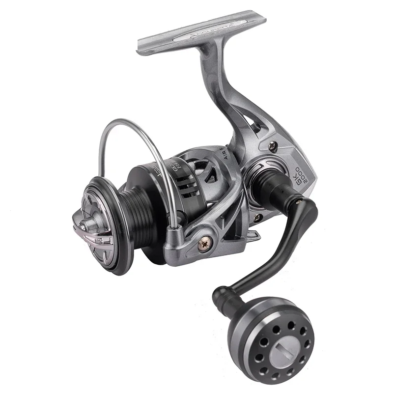 

AGITEK 13+1BB High End Saltwater Spinning Reel with Metal Throw Line Oxidation Metal Spools Fishing Accessories Fishing Reels