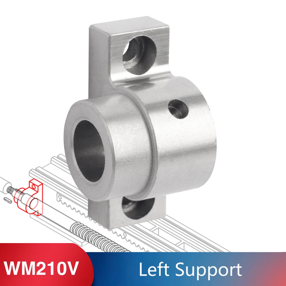 Left Support For WM210V-415 BHC210 HS210 JY210V CTC210 Lathe Spare Parts