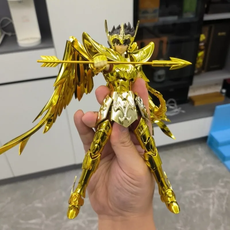 

17cm Cs Model Saint Seiya Myth Cloth Ex Sagittarius Aiolos Knights Of The Zodiac Anime 24k Metal Armor Action Figure Toys Gift