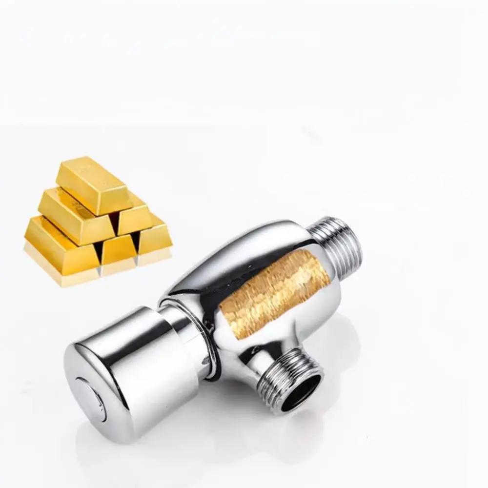 Solid Brass Urinal Flush Valve Manual Push Button Delay Shut Off Water Saving Accessory For Commercial Facility