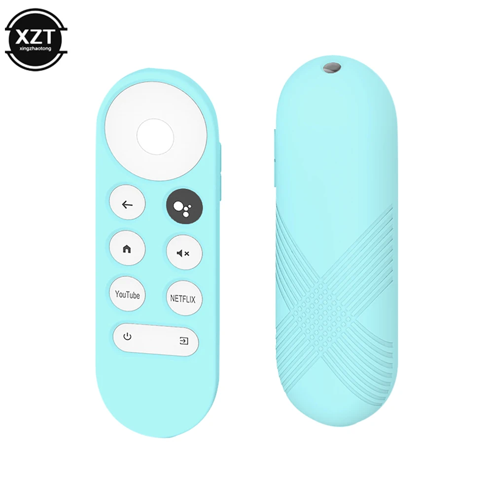 Silicone Protective Case for 2020 Google Chromecast SmartTV Remote Control Non-slip Soft Durable Shockpro Protective Cover Shell