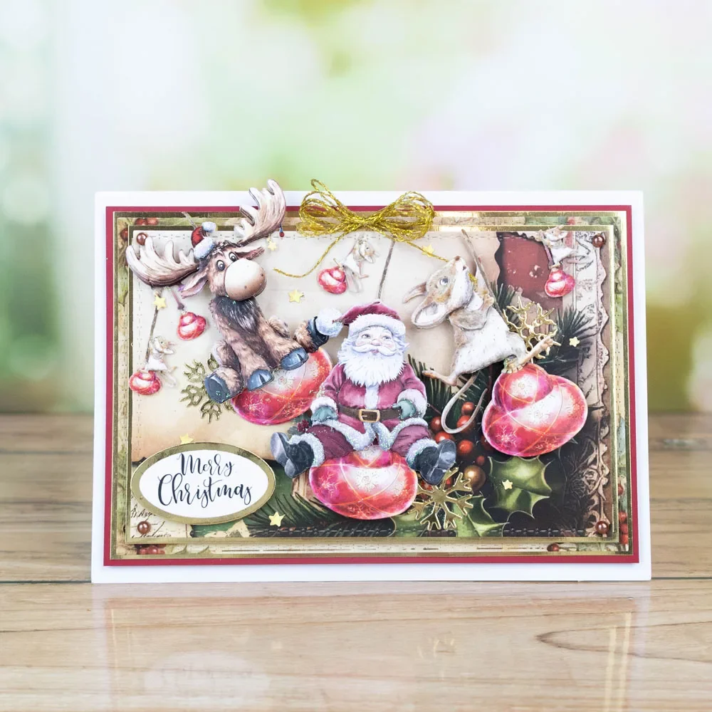 2025 جديد ممزق الدانتيل يموت سانتا Sidekicks يموت جمع يموت الشتاء توهج يموت مجموعة DIY بها بنفسك سكرابوكينغ بطاقات المعايدة ورقة Carft #6