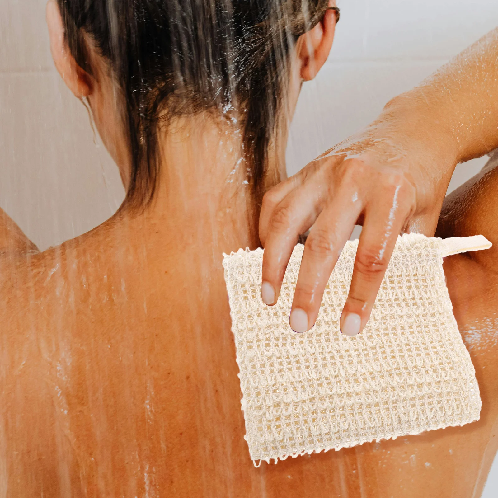 

5Pcs Exfoliating Shower Towel Back Scrubber Bathing Towels for Removing Dust and Excess Oil on Skin Surface Convenient Hang