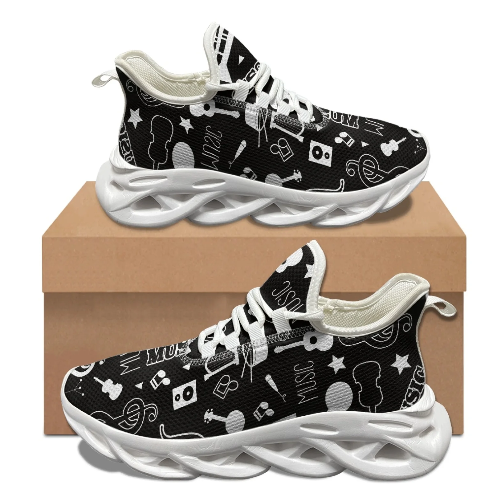 XIXIRIMIDO Blade Running Shoes Women's Lightweight Sneakers Men's Commuter Sports Shoes Comfortable Breathable Soft Musical