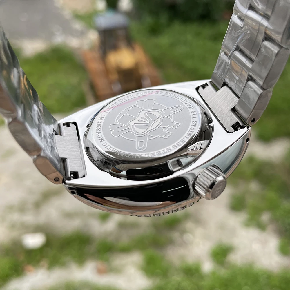 Week Display Watch! STEELDIVE 45mm Case New Arrival 20ATM Super Luminous NH36 Automatic Mens Dive Watches SD1972