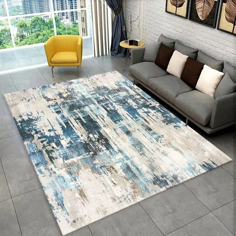 Retro Bohemian Geometric Art Lines Luxury Large Area Rug Non-slip Carpet for Bedroom Living Room Sofa Home Decor Floor Mat Gift