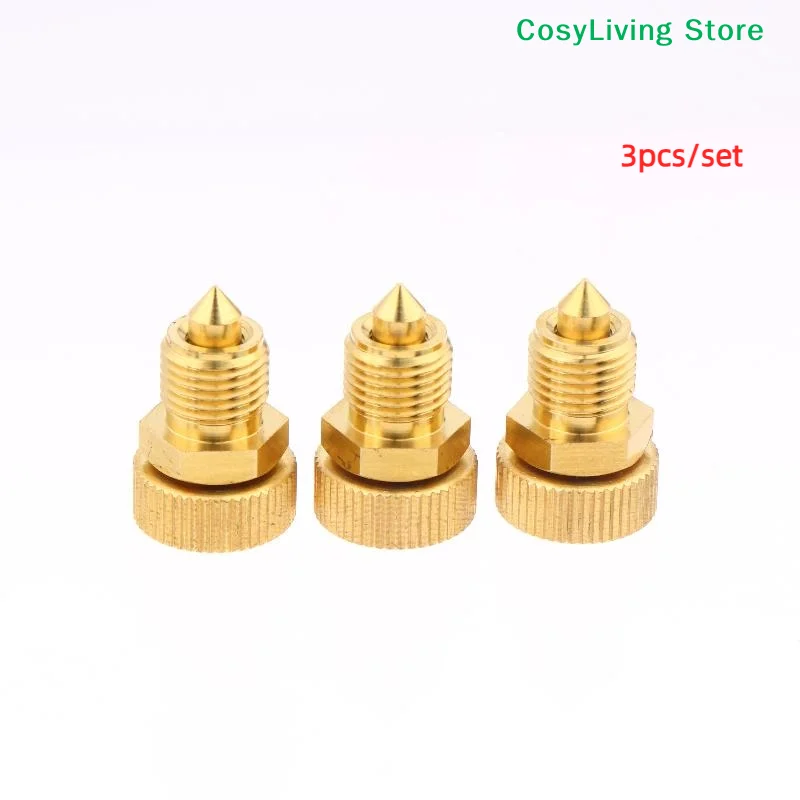 [CL]3Pcs High Pressure Air Bleed Screw Copper Safety Bleeder Valve 3-Stage Pump Spare Replacement PCP Air Pumps Parts[CL]