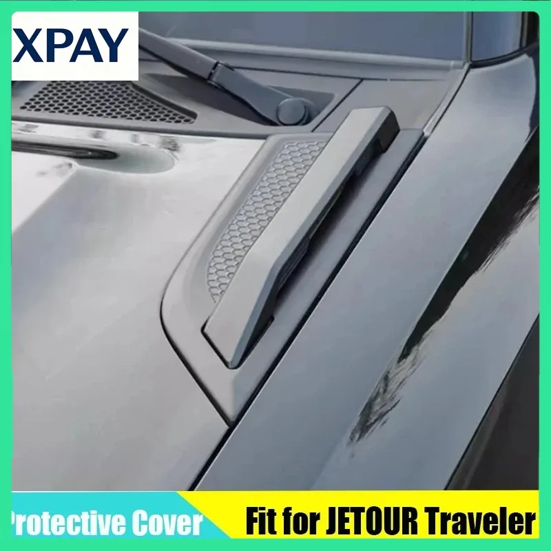 

New Hood Handle Protective Cover Fit for Chery Jetour Traveler T2 2023 2024 2025 Modified Car Hood Car Exterior Trim Parts