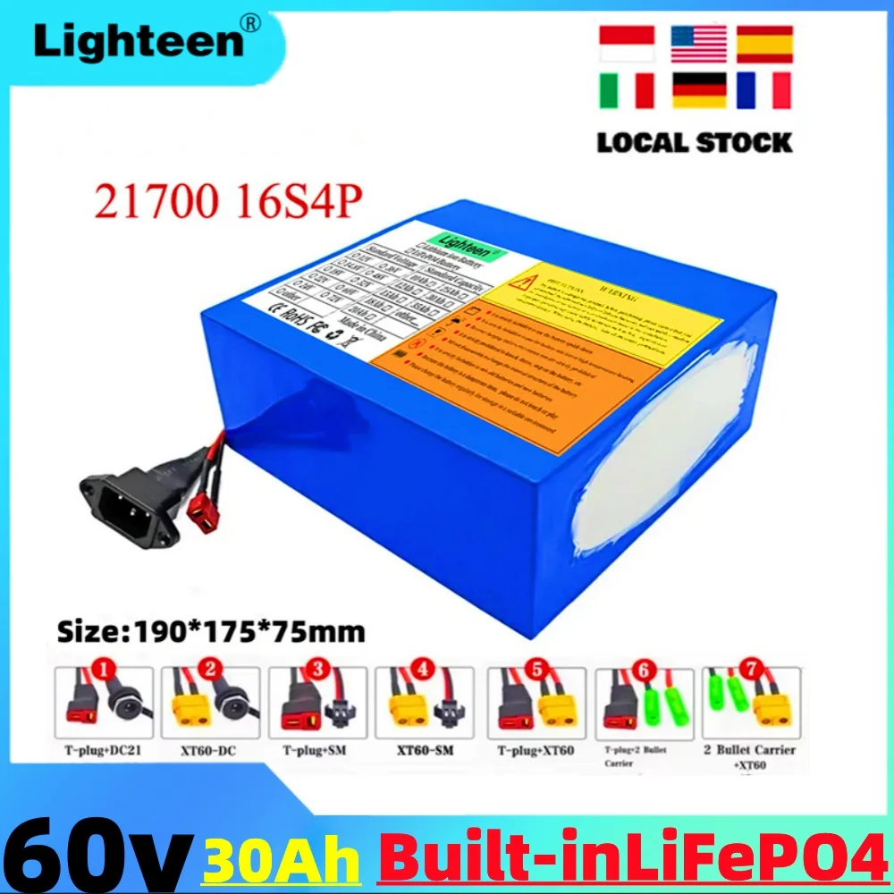 

The new 60v original lithium battery 60v20Ah 500W-3000W is suitable for balancing bicycles, bicycles, scooters and tricycles