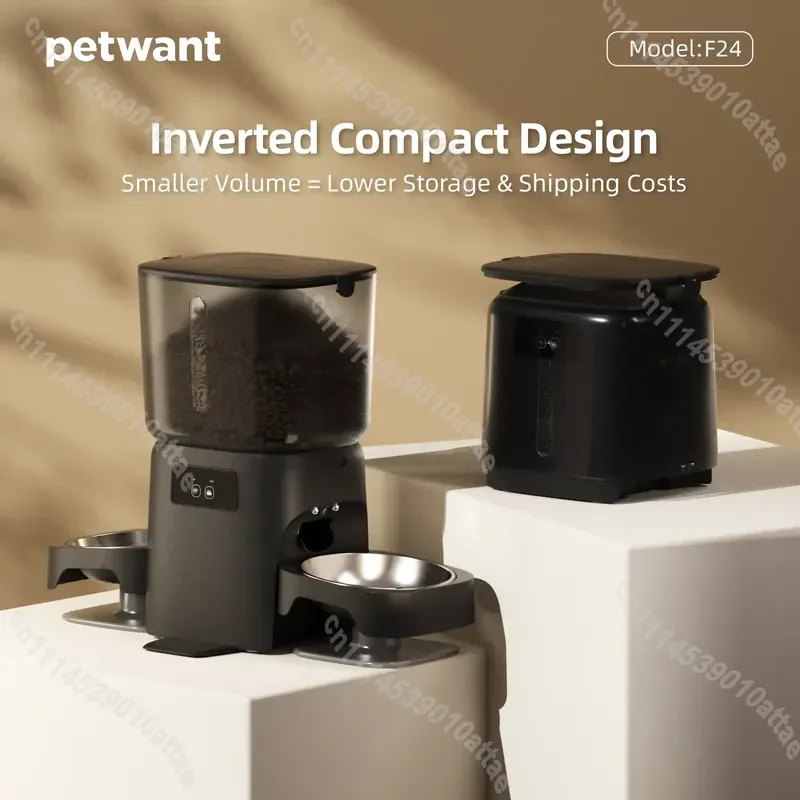 6L Smart Pet Feeder Auto Food Dispenser for Cats Dogs 5 Degree Tilt Bowl Reduce Neck Strain Healthy Posture APP Control