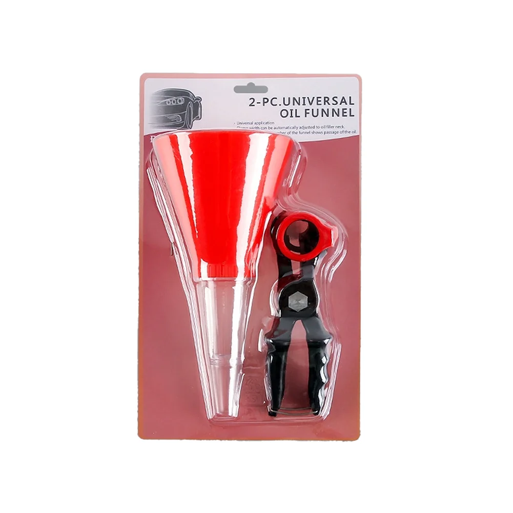 1pc Refueling Funnel Automatically Adjusts Automotive Oil Funnel For Car Engines Machinery Household Refueling Tool Portable