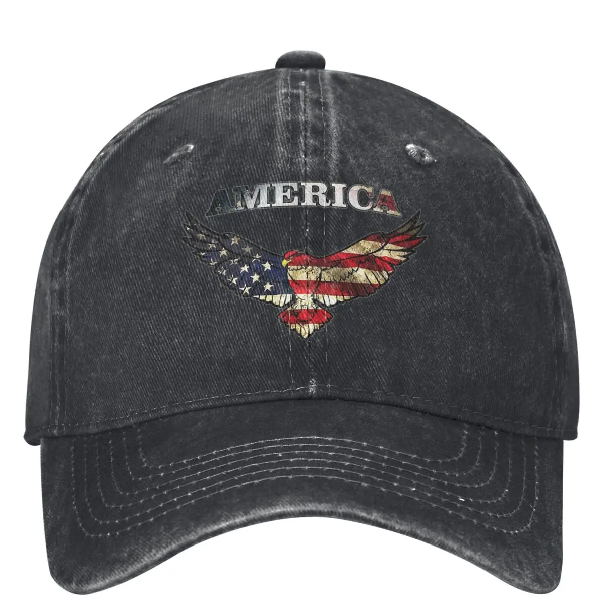 America Bald Eagle Baseball Cap USA Flag Female Male Designer Trucker Hat Summer Vintage Hunting Camping Baseball Caps