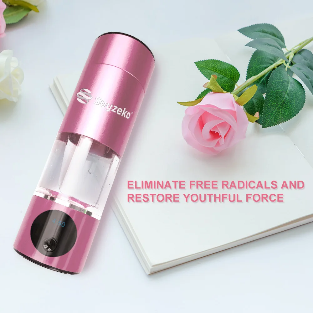 Suyzeko Portable Hydrogen Water Bottle 230ml Hydrogen Rich Water Cup Water Generator Water Ionizer SPE PEM Antioxidants